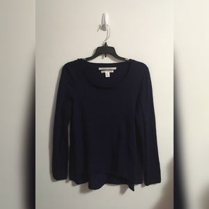 Navy Blue Wool Sweater XL
